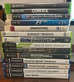 Lotto videogiochi vario tipo