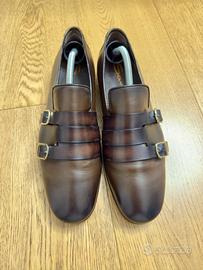 Santoni - Mocassino con doppia fibbia originali