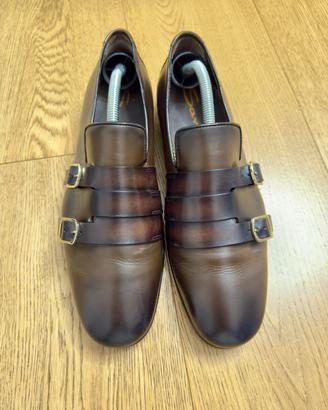 Santoni - Mocassino con doppia fibbia originali