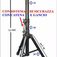 SUPPORTO TREPPIEDE STATIVO REGOLABILE PER CASSE