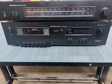 PROTON 420 Stereo Tuner e Cassette recorder 720b