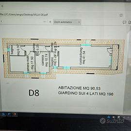 Villetta singola con giardino ai 4 lati