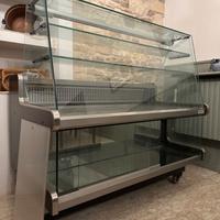 VETRINA FRIGORIFERO + SUPPORTO CON RUOTE