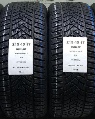 4 GOMME 215 45 17 DUNLOP A1944