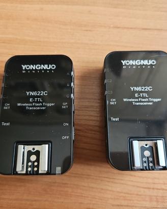 canon yongnuo YN622C trigger flash transceiver