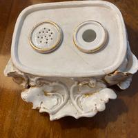 calamaio in porcellana Old Paris antico inkstand