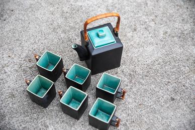 Servizio da tè vietnamita in ceramica