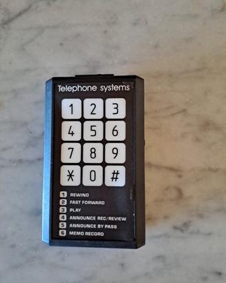 telecomando per segreteria telefonica anni 70