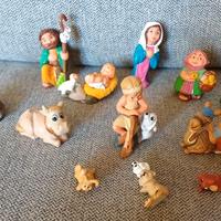 Kinder Ferrero lotto personaggi Presepe vintage