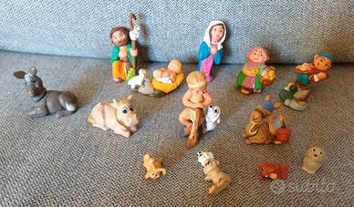 Kinder Ferrero lotto personaggi Presepe vintage