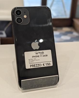 iPhone 11 64GB nero usato garanzia 