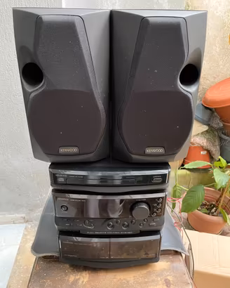 Impianto Hi-Fi stereo Kenwood completo con casse