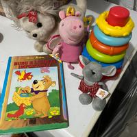 Gioco , peluche e libro