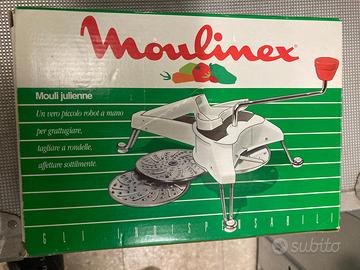 Moulinex piccolo robot a mano + 3 dischi nuovo
