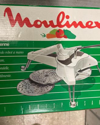 Moulinex piccolo robot a mano + 3 dischi nuovo