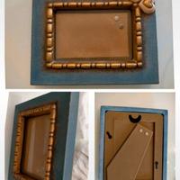 Cornice Thun Cuori Oro e Azzurro - Eleganza e Calo