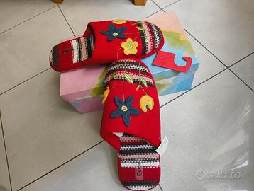 CIABATTE Pantofole DONNA LANA invernali chiuse 38