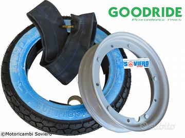 Gomma Fascia Bianca camera aria Cerchio Vespa 55