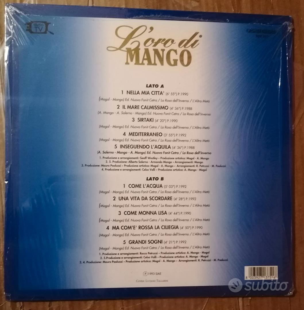 Mango L'oro Di Mango Vinile Lp 83 Sigillato Musica e Film