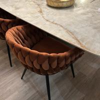 6 poltroncine color ruggine
