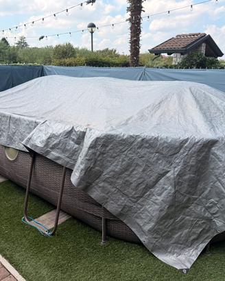Bestway Piscina Ovale Stile Rattan