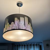 Lampadari con grafica di new york