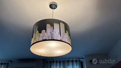 Lampadari con grafica di new york