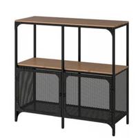 Scaffale metallo nero legno ikea stile industriale