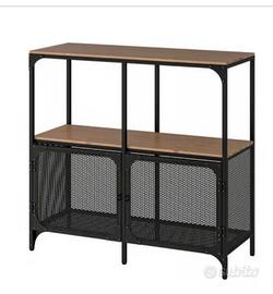 Scaffale metallo nero legno ikea stile industriale