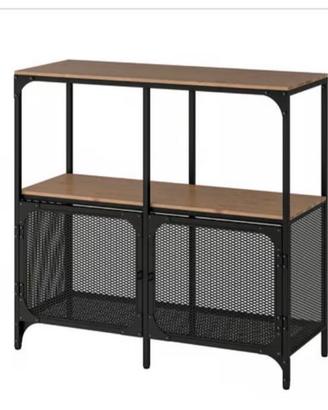 Scaffale metallo nero legno ikea stile industriale