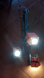 lampadario corallo anni 70 a faretti modulare