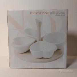 Brandani Portacondimenti Ceramica e Legno