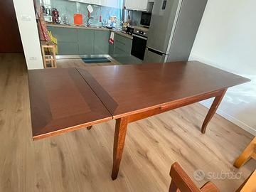 Tavolo legno massello allungabile