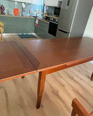 Tavolo legno massello allungabile