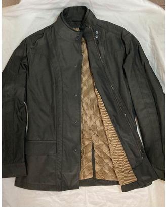 Giacca/trench nera imbottita D.Alessandrini -Tg.52