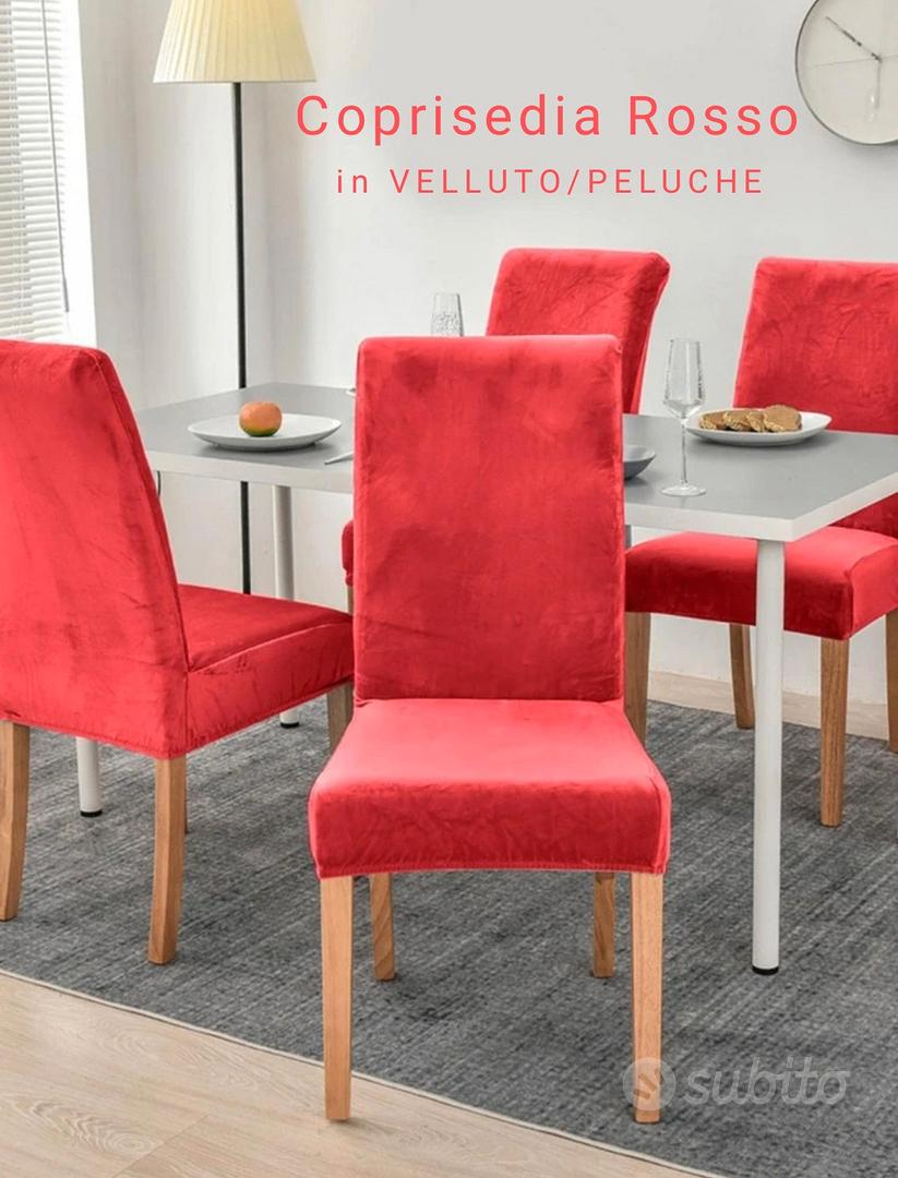 Fodere per sedie velluto peluche coprisedia Rosso - Arredamento e  Casalinghi In vendita a Roma