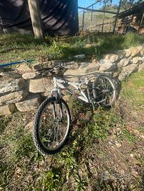 Bicicletta biammortizzata decathlon  rockrider
