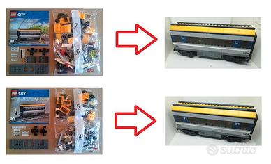 LEGO Train - Lotto 2 Vagoni da 60197 NUOVI MAI MON