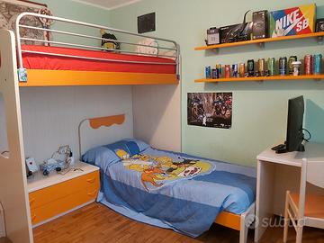 camera da letto per ragazzi + materasso nuovo