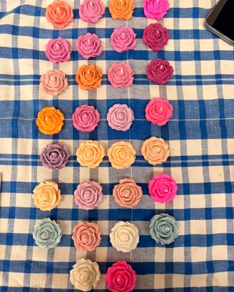 Set candele a rosellina