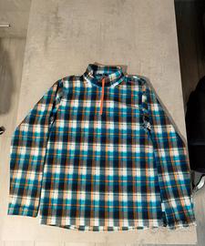 Polo in pile a quadri taglia 14 anni