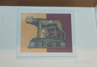 Quadro lupa spqr 