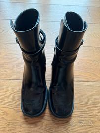 Stivaletto pelle nero Miista con tacco