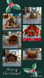 Varie Capanna presepe vintage