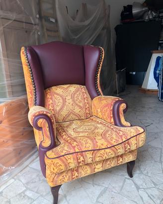 Poltrona classica stile inglese