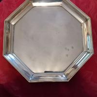Vassoio ottagonale silver plated Calegaro