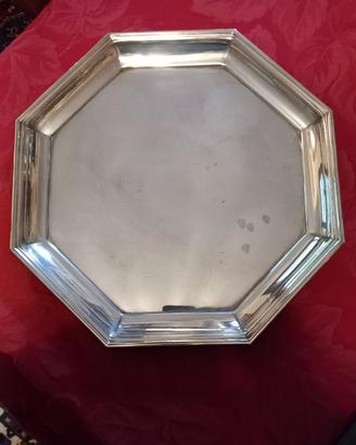 Vassoio ottagonale silver plated Calegaro