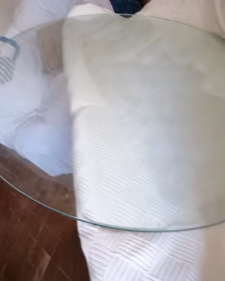 CRISTALLO MASSICCIO ROTONDO PER TAVOLO 