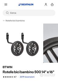Rotelle per bicicletta decathlon