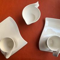 Villeroy&Boch 2 tazze caffè NewWave nuove+lattiera